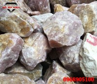 Đá thạch anh hồng khối thô dùng trong chế tác sản phẩm phong thủy